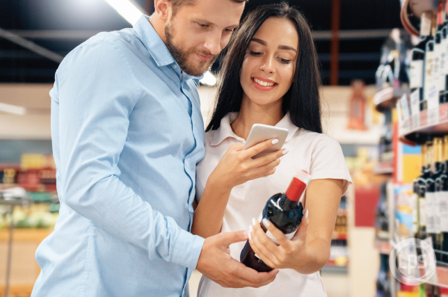 QR codes on wine labels