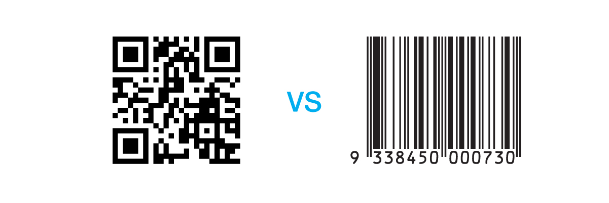 QR codes and bar codes