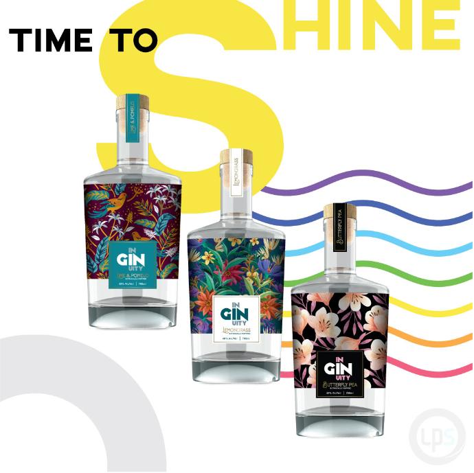 Metallic labels for spirits