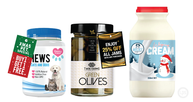 Labels tags for christmas