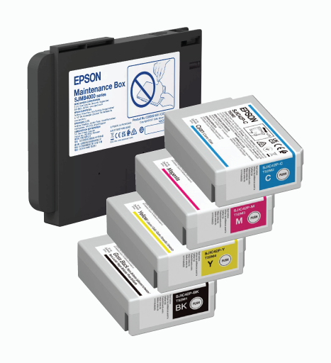 Epson CW C4010 Ink Cartridge Bundle + Maintenance Box